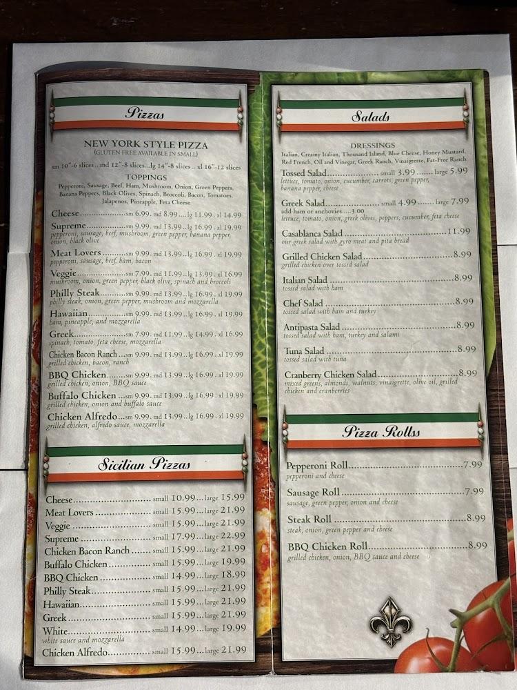 Casablanca Menu image 2